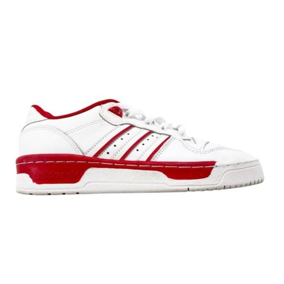 adidas Originals Rivalry Low Leather Sneaker Unisex Red White Size Youth 5.5 - Picture 12 of 12